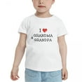 thumbnail image 2 of I Love My Grandma & Grandpa Cute Toddler Tshirts for Boys Girls (White, 3T), 2 of 5