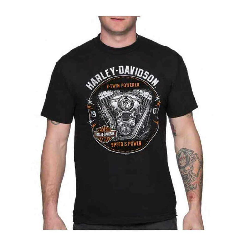 Harley-Davidson - Harley-Davidson Men's Engine Grunge Short Sleeve Crew ...