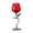 280ml-Black, variant on Rose Shaped Red Wine Glass 5 oz Tall Stemware Elegant Wine Tasting Glass for Red and White Wine Home Bar Dining Room Durable Stable Base Comfortable Grip for Parties Events Gift,8.46inch.