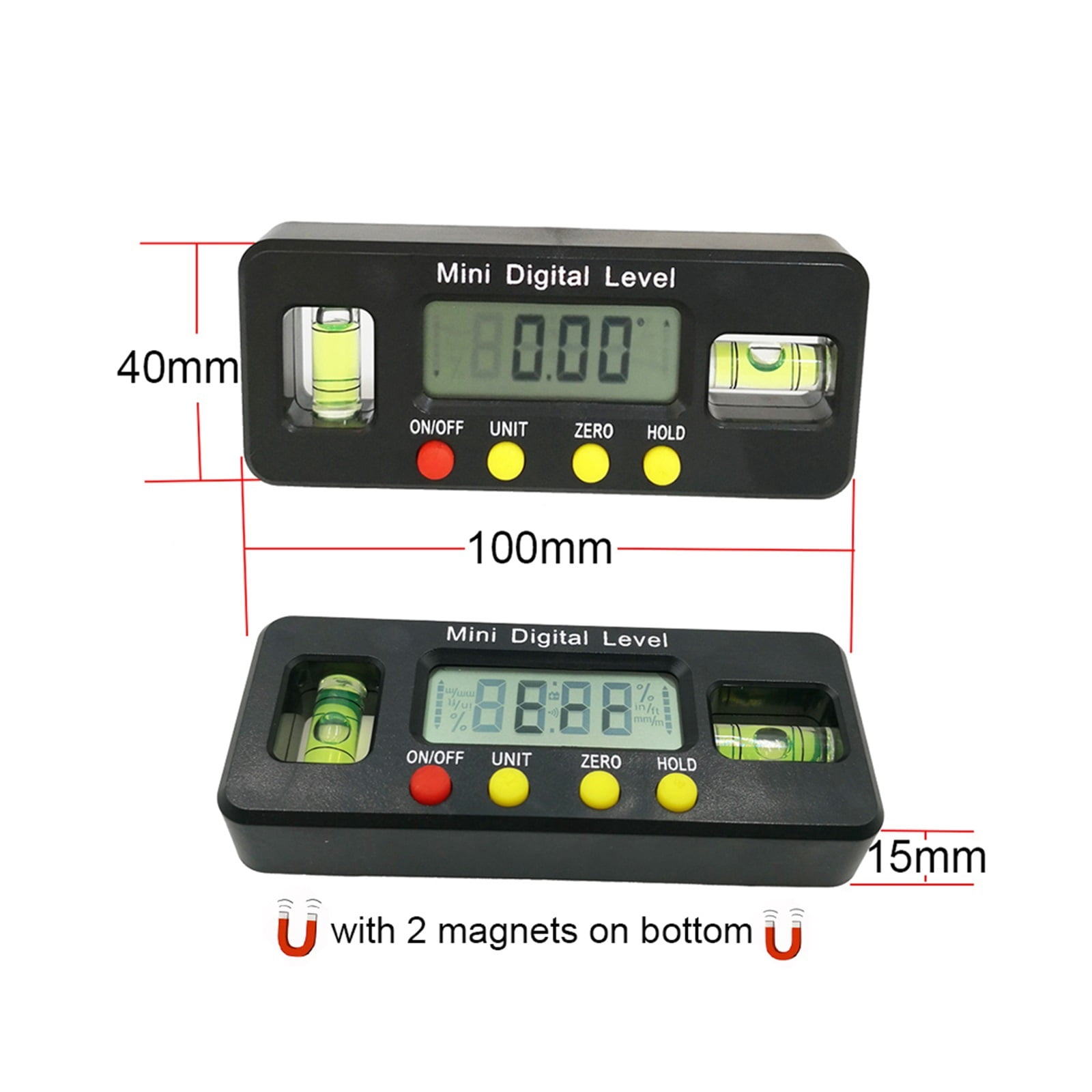360 Deg Mini Digital Protractor Angle Finder Inclinometer Electronic Level ,Water-Proof & Dust Resistant