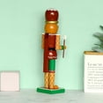 thumbnail image 4 of Christmas Decorations Nutcracker Figures, Wooden Gingerbread Man Collectible Nutcracker for Indoor Winter Table Centerpiece Desktop Fireplace Clearance Decor, 4 of 6