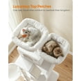 thumbnail image 7 of 81.1"H Cat Tree Cat Tower for Indoor Cats, Plush Multi-Level Cat Condo with Scratching Posts, Perches, Caves, Hammock, Cream White, 7 of 7