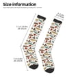 thumbnail image 4 of Fotbe Art Of Living print Women's Men's Novelty Crew Socks Cotton Socks Knee High Socks for Walking,Running,Nurses,Pregnancy, 4 of 8