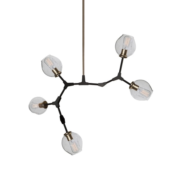 JA14025VB Artcraft Lighting Organic - 5 Light Chandelier-Vintage Brass Finish