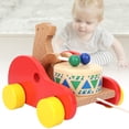 thumbnail image 1 of Juguete De Coche De Tracción Inofensivo, Juguete De Tambor De Coche De Oso De Madera, Bebé Niño Pequeño Para Niños Regalo De Cumpleaños Bebé Para Jugar ANGGREK EAYQ02, 1 of 8