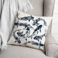 thumbnail image 3 of Creative Products Navy Koi 16 x 16 Spun Poly Pillow, 3 of 3