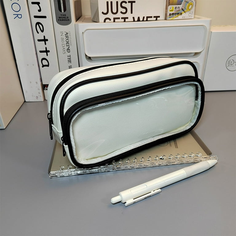 Clear Pen Pencil Case Pouch Big Capacity Pencil Case Bag Storage