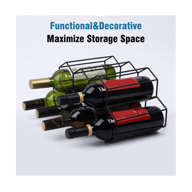 Wine Racks Countertop Wine Rack, Wine Bottle Holder, Small Wine Rack Freestanding Floor, Wine Holders Stands Gold