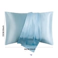 thumbnail image 3 of RBCKVXZ Simulated Silk Pillowcase Set of 2 for Hair and Skin, Standard Size 20x26 Inches Envelope Closure, Breathable Cooling Pillow Covers for Women Men, 3 of 9
