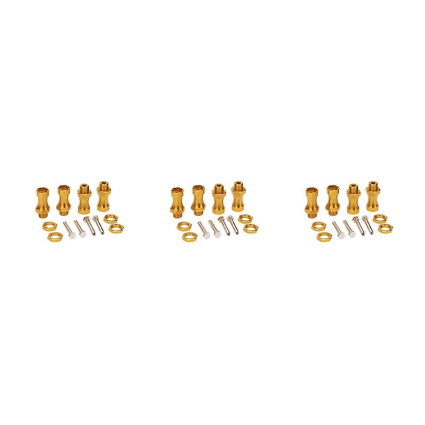 Vogacara Adaptadores hexagonales RC de 4 piezas, 12mm a 17mm, parte de neumático de rueda resistente, accesorio modificado, Kit de accesorios de Type1 NO1 Vogacara CBP197926