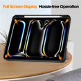 thumbnail image 4 of SaniMore for Apple iPad Pro 13 (2024) Case, Auto Sleep/Wake, PU Leather Case with Tri-Fold Kickstand & Pencil Holder Shockproof Protective Cover for Women Men, Rosegold, 4 of 9