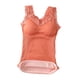 thumbnail image 1 of Qarigey Chinlon Mujer Chaleco Térmico Mantener el Calor Flexible Correa de Hombro Lavable Reutilizable Invierno Otoño Lencería Ropa Interior Ropa interior Naranja Tamaño libre, 1 of 6