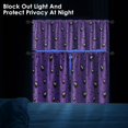 thumbnail image 6 of Funny Spiders Halloween Kitchen Curtains Purple Window Curtains Valance and Tier Set 36 Inch, Autumn Rod Pocket Short Tier Curtain for Room, Kids Small Cafe Kitchen Decor, 6 of 6