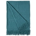 thumbnail image 3 of Decorative Throw Blanket - 50x60in Soft Knit with Delightful Fringe Edges for a Sophisticated and Cozy Touch to Your, 3 of 9