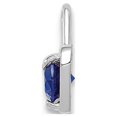 thumbnail image 2 of 14k White Gold September Synthetic Birthstone Heart Charm, 2 of 3