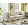 thumbnail image 4 of Meridian Furniture Jacob Cream Velvet Modular Sofa, 4 of 10