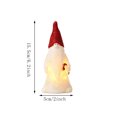 thumbnail image 3 of WWV Christmas LED Figurine Table Lamp Soft Glow Holiday Desktop Decor Indoor Mantel Shelf Festive Ornament Gift for Family Friends Christmas Decoration Lovers, 3 of 6