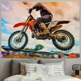 thumbnail image 2 of BCIIG  Motocross Dirt Bike Tapestry Wall Art Wall Hanging, Motorcycle Motorsport Dirt Bike Recreation Sports Decorations Tapestry for Man Guys Boys Bedroom, Home Wall Tapestries, 2 of 6