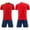Red, variant on Boys Athletic Shorts Soccer Jersey Team Soccer Uniforms with Shorts Football Athletic for Out T Sports Red XS