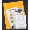 thumbnail image 1 of XXX Main Racing XXXM055L Tribal Flames Paint Mask, 1 of 1