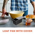 thumbnail image 2 of unbranded Para Repostería Con De Acero Carbono Antiadherente Color Negro Para Hornear Pan En Casa, 2 of 5