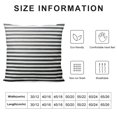 thumbnail image 5 of YINGXI Black and White Striped Throw Pillow Covers Accent Decorations Decorative Throw Pillows Cases Cushion Covers for Home Bed Living Room Couch Sofa Decor 24x24in, 5 of 5