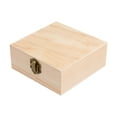 thumbnail image 1 of Rectangle Trinket Box 1Pack Khaki Color Wooden Material For Women Home Use And Travel, 1 of 8