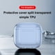 thumbnail image 5 of Funda Piel Suave para Airpods 4 (2024) (Transparente) Azul, 5 of 9
