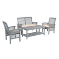 thumbnail image 1 of 4-Piece Classic Outdoor Patio Chat Set - Grey Wash, 1 of 2