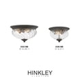 thumbnail image 4 of 2 Light Outdoor Small Flush Mount in Traditional-Glam Style 12 inches Wide By 8 inches High-Museum Black Finish Bailey Street Home 81-Bel-4420956, 4 of 7
