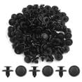 thumbnail image 2 of Unique Bargains 100pcs Universal Plastic Rivets Fastener Mudguard Bumper Push Pin Clips Black 7mm, 2 of 2