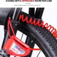 thumbnail image 3 of Bloqueo de Freno de Disco de Alarma de Moto, Bloqueo de Disco de Motocicleta con Cable de Recordatorio y Bolsa de Transporte para Bicicleta, Ciclomotor, Motocross, 3 of 7
