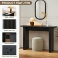 thumbnail image 6 of Wirrytor 43-Inch Square Black Console Table for Entryway, Sofa Tables for Living Room, Behind The Couch Table for Living Room, Entryway Table for Entrance, Hallway Table, 6 of 10