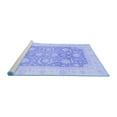 thumbnail image 2 of Ahgly Company Machine Washable Indoor Rectangle Oriental Blue Modern Area Rugs, 8' x 10', 2 of 4
