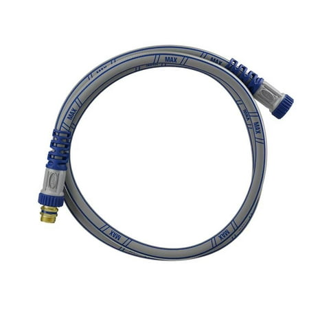orbit max 5/8-in x 6-ft heavy -duty kink free hybrid polymer gray leader hose