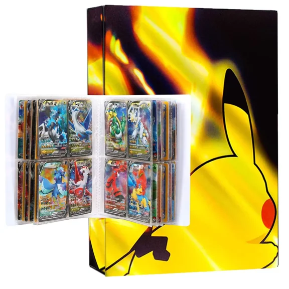 Trading Card Binder, 4-Pocket Album Book Holder, Fits for TCG Game 240 Cards-LOR4