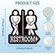 thumbnail image 3 of Letrero de hojalata vintage para baño, divertido letrero de hojalata para baño, decoración de pared con gancho resistente para baño, inodoro, baño, bar y club., 3 of 9