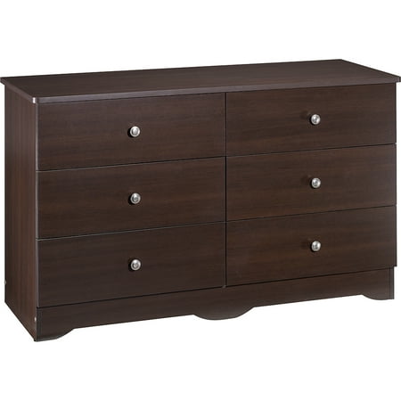 Nexera Pocono 6 Drawer Double Dresser Espresso Nexera Pocono 6 Drawer Double Dresser Espresso