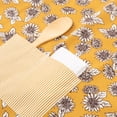 thumbnail image 4 of Mainstays Chef Kitchen Apron, 28" x 32" Cotton Apron with Pocket, Yellow Sunflower, 4 of 7