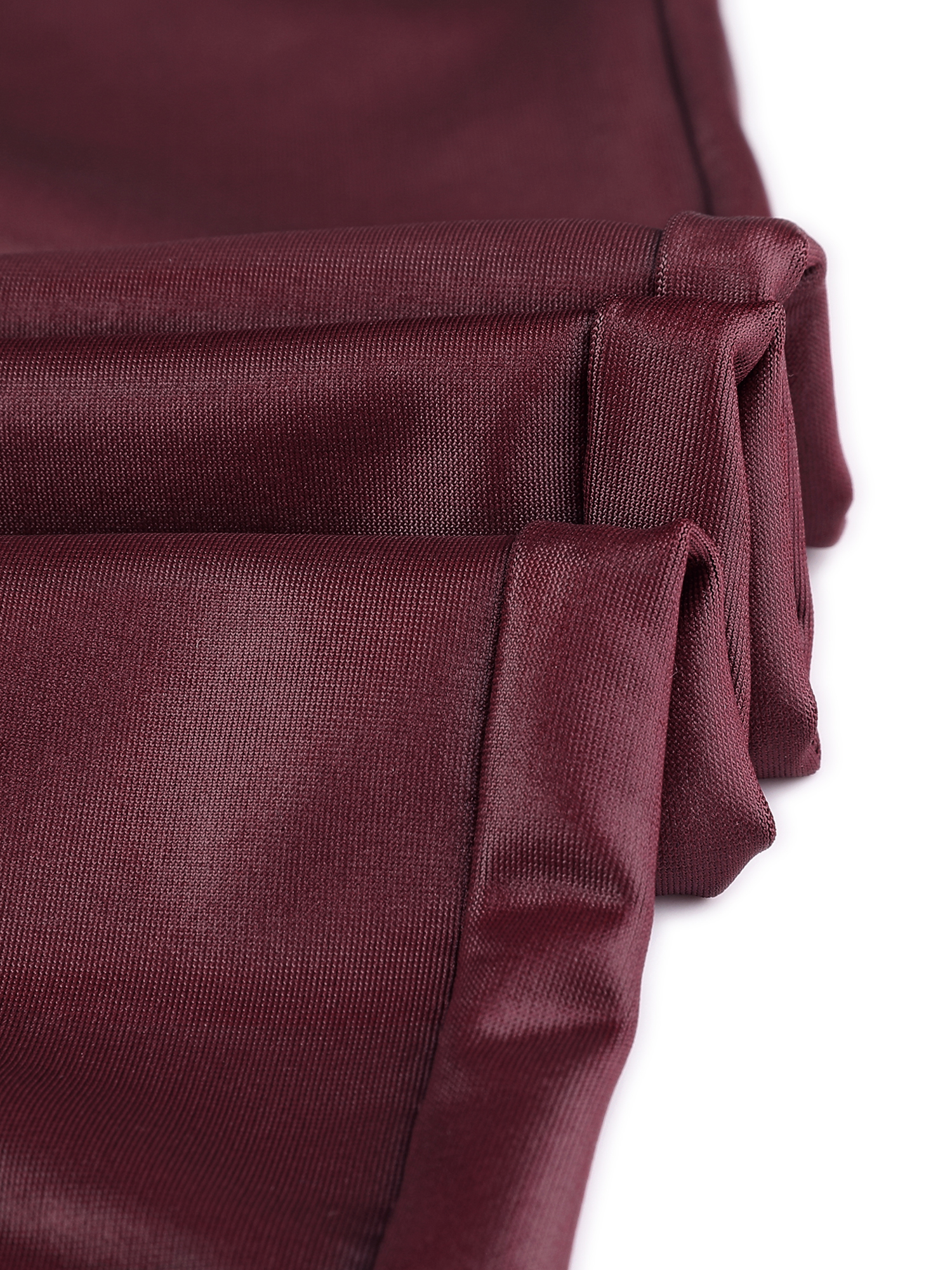 INSPIRE CHIC Women's Faux Leather Skinny High Waisted Pants XS Burgundy