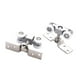 thumbnail image 5 of Kit de 2 poleas para puerta corredera, repuesto de herrajes, juego de ruedas para riel deslizante de cocina, baño, puerta de , armario., 5 of 8