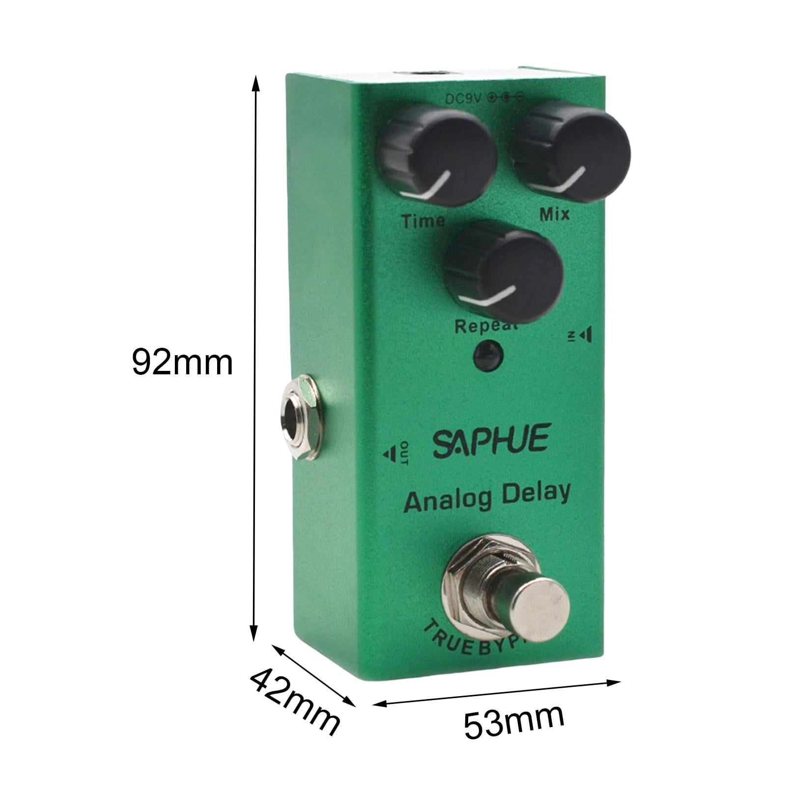 LeeQinersw Guitar Pedal 9V DC Guitar Effect Pedal Accessories with Metal Shell for Electric for Analog Delay