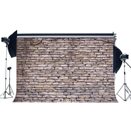Image of ABPHOTO Polyester 7x5ft Photography Backdrops Vintage Brick Wall Seamless Newborn Baby Children Toddlers Kids Adults Portraits Photo Background Photo Studio Props