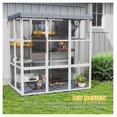 thumbnail image 5 of Large Outdoor Catio for 2-4 Cats, Cat Enclosure with Hammock & Condo, 5 of 9