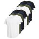 thumbnail image 1 of Jack & Jones Camiseta para Hombre, Paquete de 10 - JJENOA, manga corta, cuello redondo, algodón, color sólido Blanco/Verde/Azul/Negro L (Large), 1 of 6