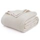 thumbnail image 1 of Manta de cama, 100% algodón, doble, talla XL, tejido gofrado, color beige, 1 of 8