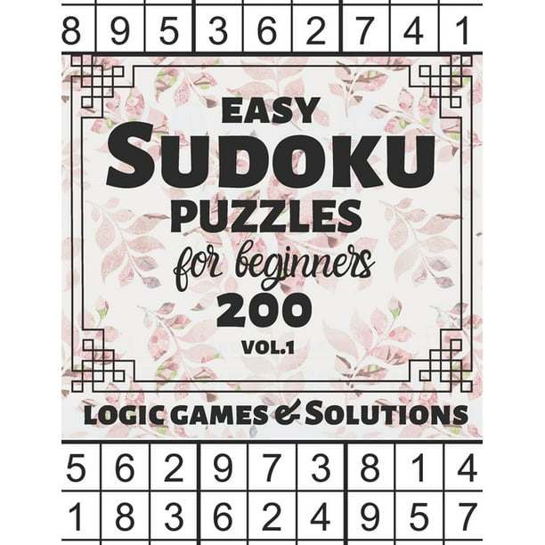 easy sudoku puzzles for beginners 200 easy sudoku logic games and solutions for kids and learners large print multiple grids series vol 1 halloween thanksgiving and christmas gift paperback walmart com