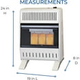 thumbnail image 6 of ProCom Heating Natural Gas Ventless Infrared Plaque Heater With Base Feet - 18,000 BTU, Manual Control - Model# MN180HPA-B, 6 of 6