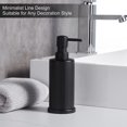 thumbnail image 2 of SJsee Dispensador de jabón negro, botella con bomba fácil de apretar de 240 ml, dispensador de loción y jabón de metal inoxidable oso de fresa Electrónica, 2 of 5