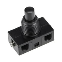 Uxcell Inline Foot Pedal Push Button Switch,U-F-O Type Lamp Light Control ON/Off Black
